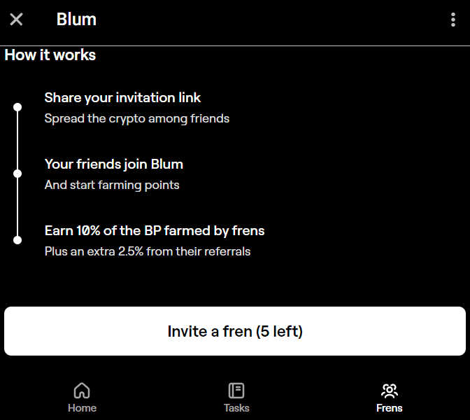 Blum Crypto фарминг