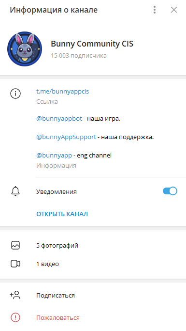 обзор bunny app в telegram