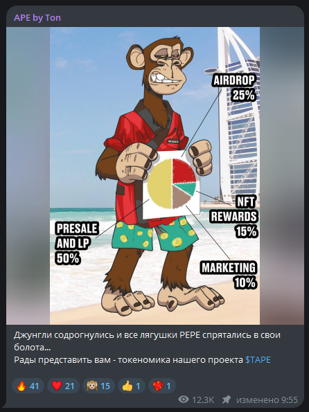 tape токен