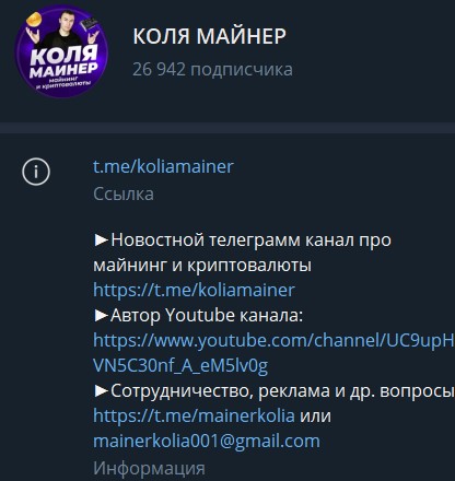 коля майнер