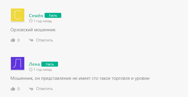 Александр Орлов инвестор отзывы