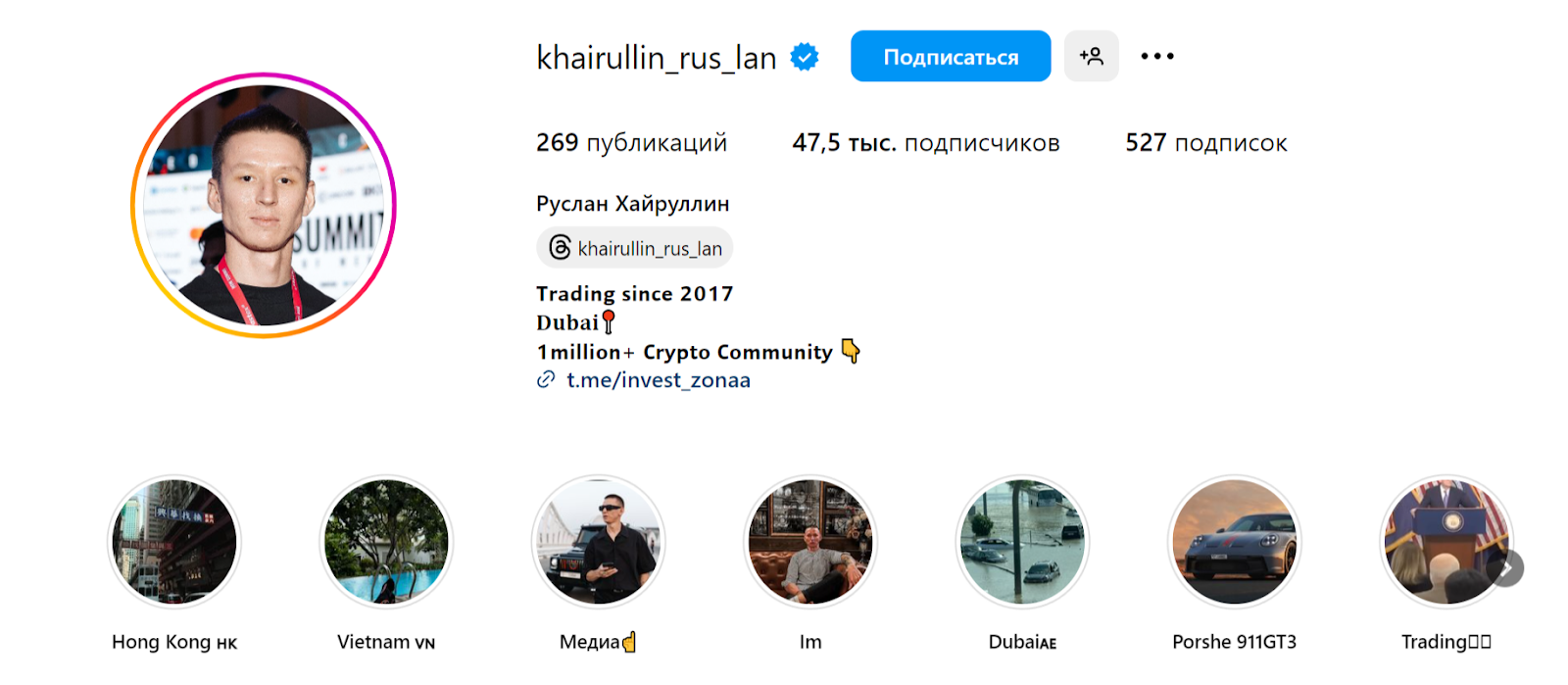 руслан хайруллин трейдер телеграмм