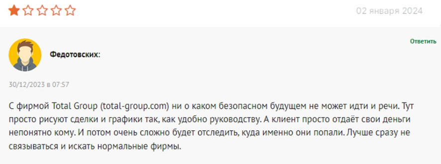 total group брокер