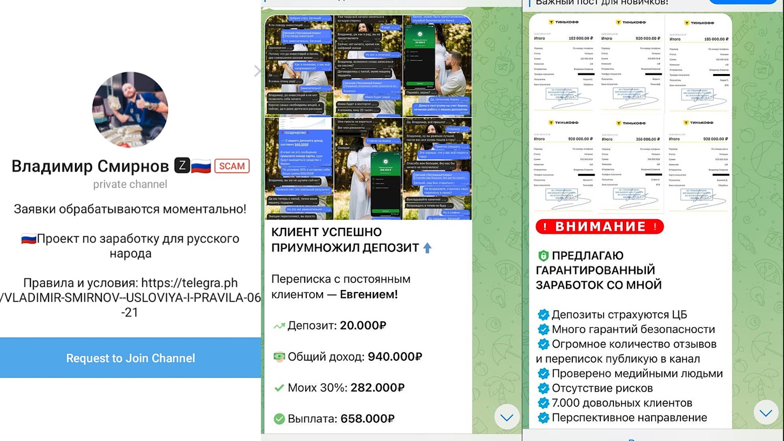 владимир смирнов инвестор в телеграм отзывы