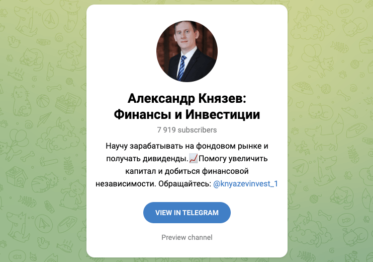 александр князев инвестор