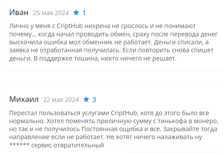 cripthub отзывы
