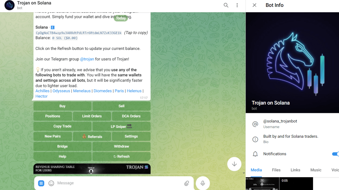 solana trojan bot