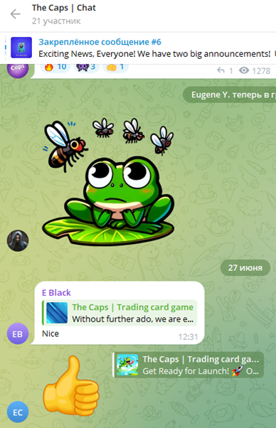 The Caps Trading card game