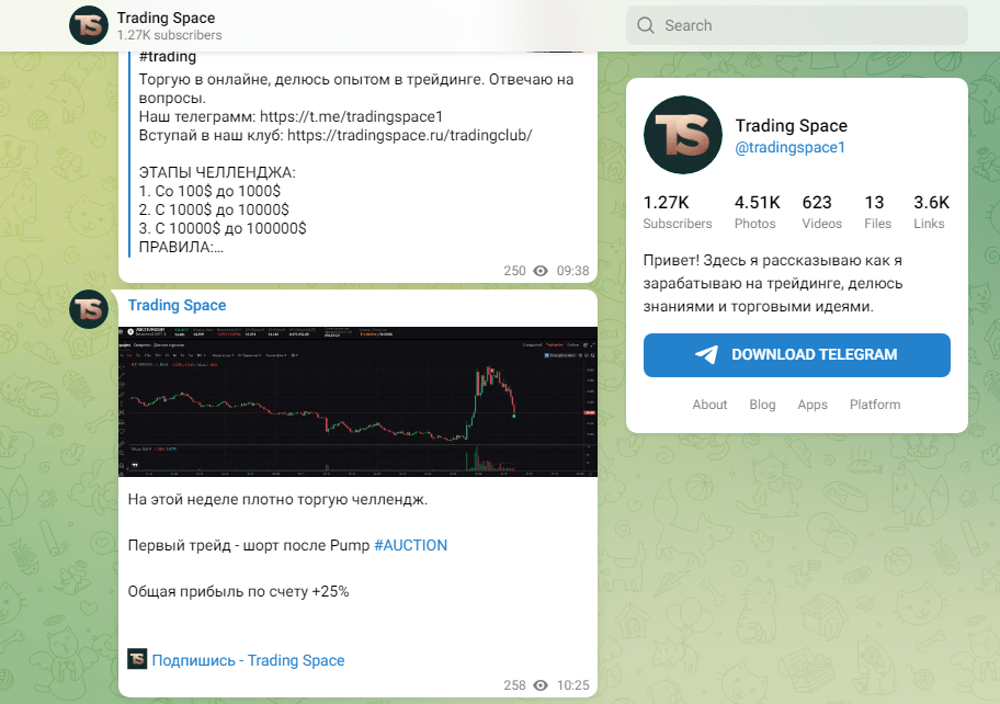 trading space