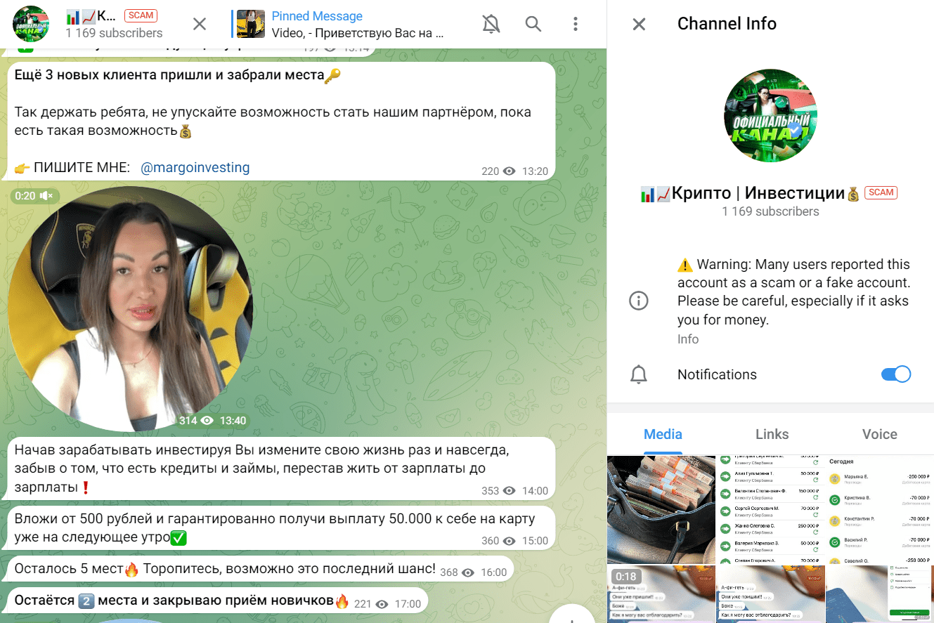 крипто инвестиции телеграмм канал отзывы