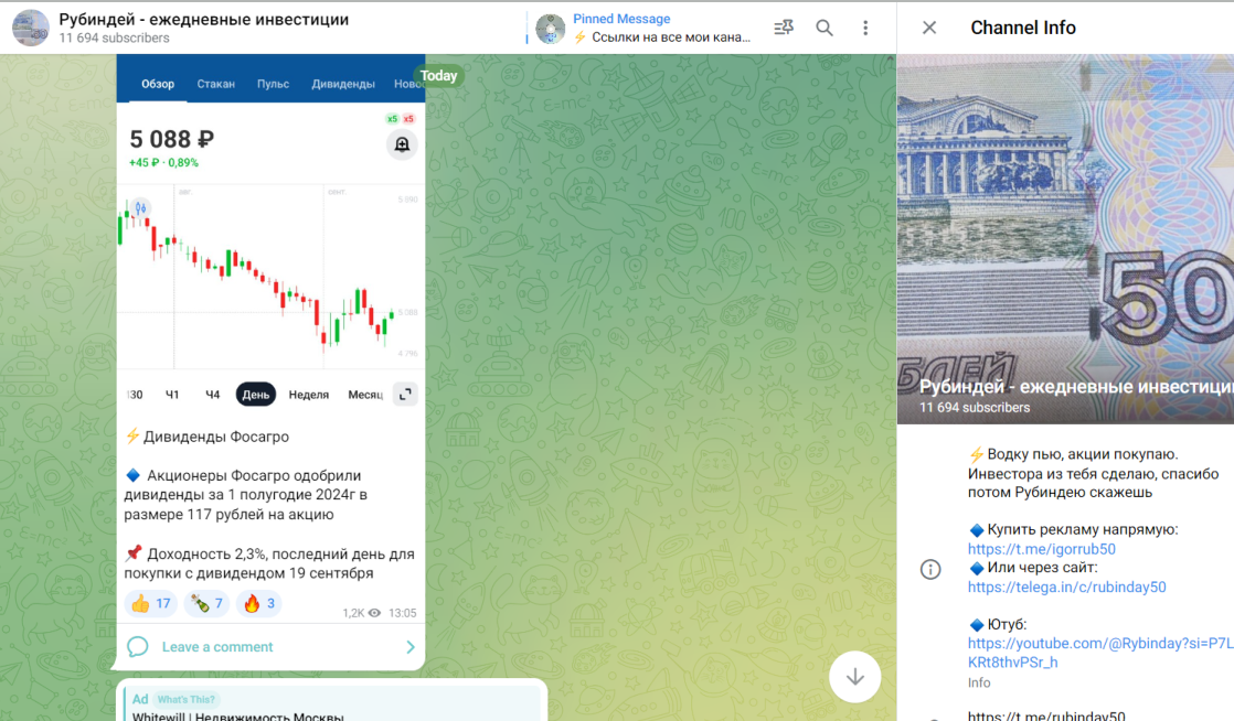 рубиндей ежедневные инвестиции