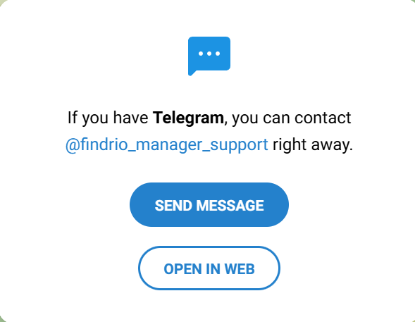 findrio manager support