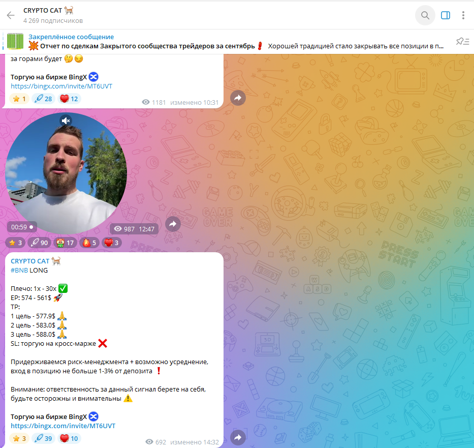 крипто кот телеграм