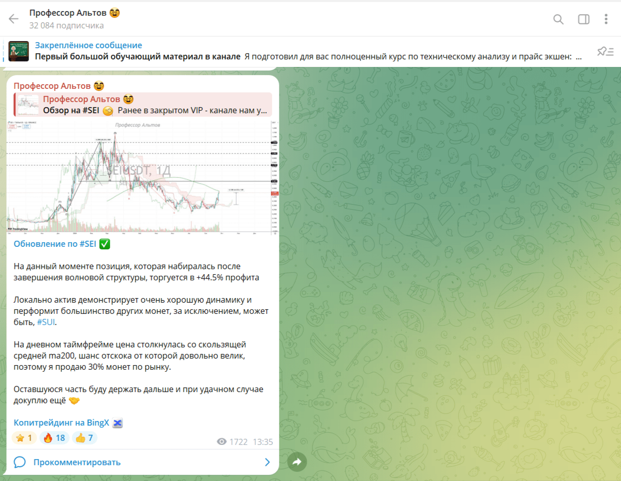 профессор альтов телеграм канал