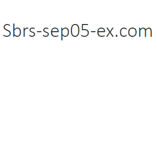 Sbrs Sep05 Ex