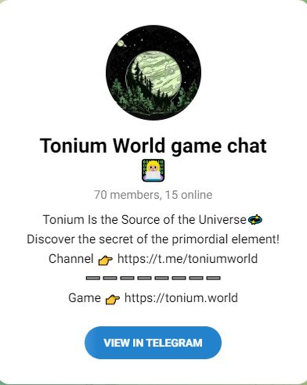 Tonium World Game