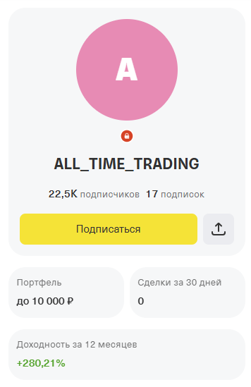 all time trading тг канал