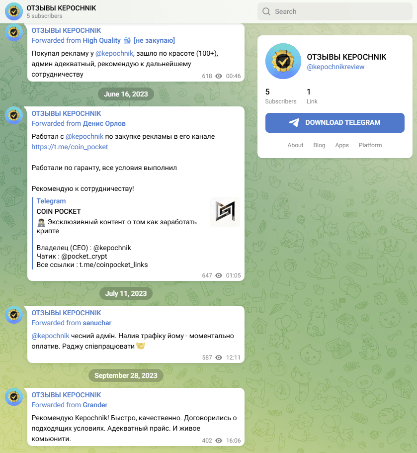 coin pocket telegram