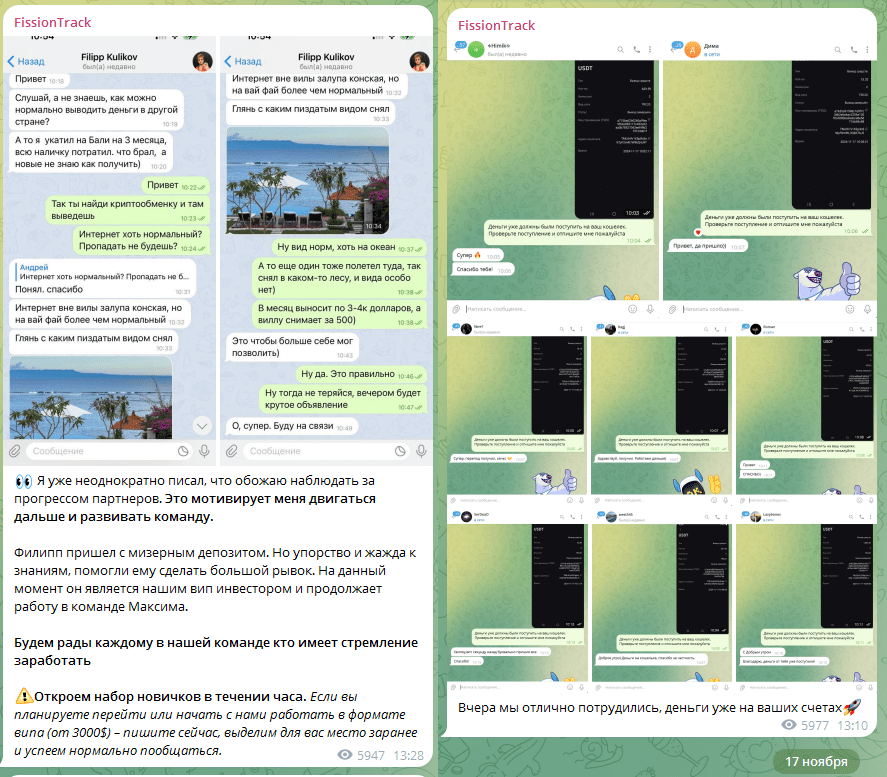 fission track телеграм мошенники