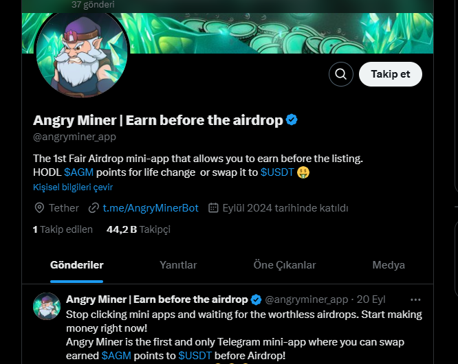 angry miner telegram