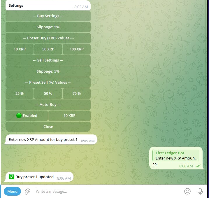 first ledger bot