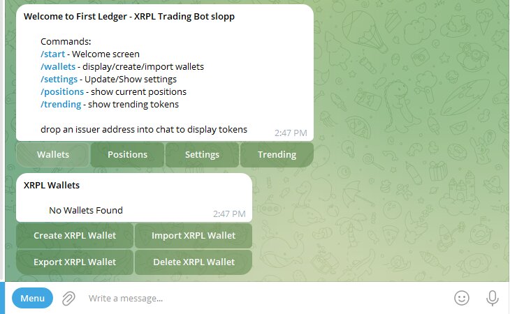 first ledger bot