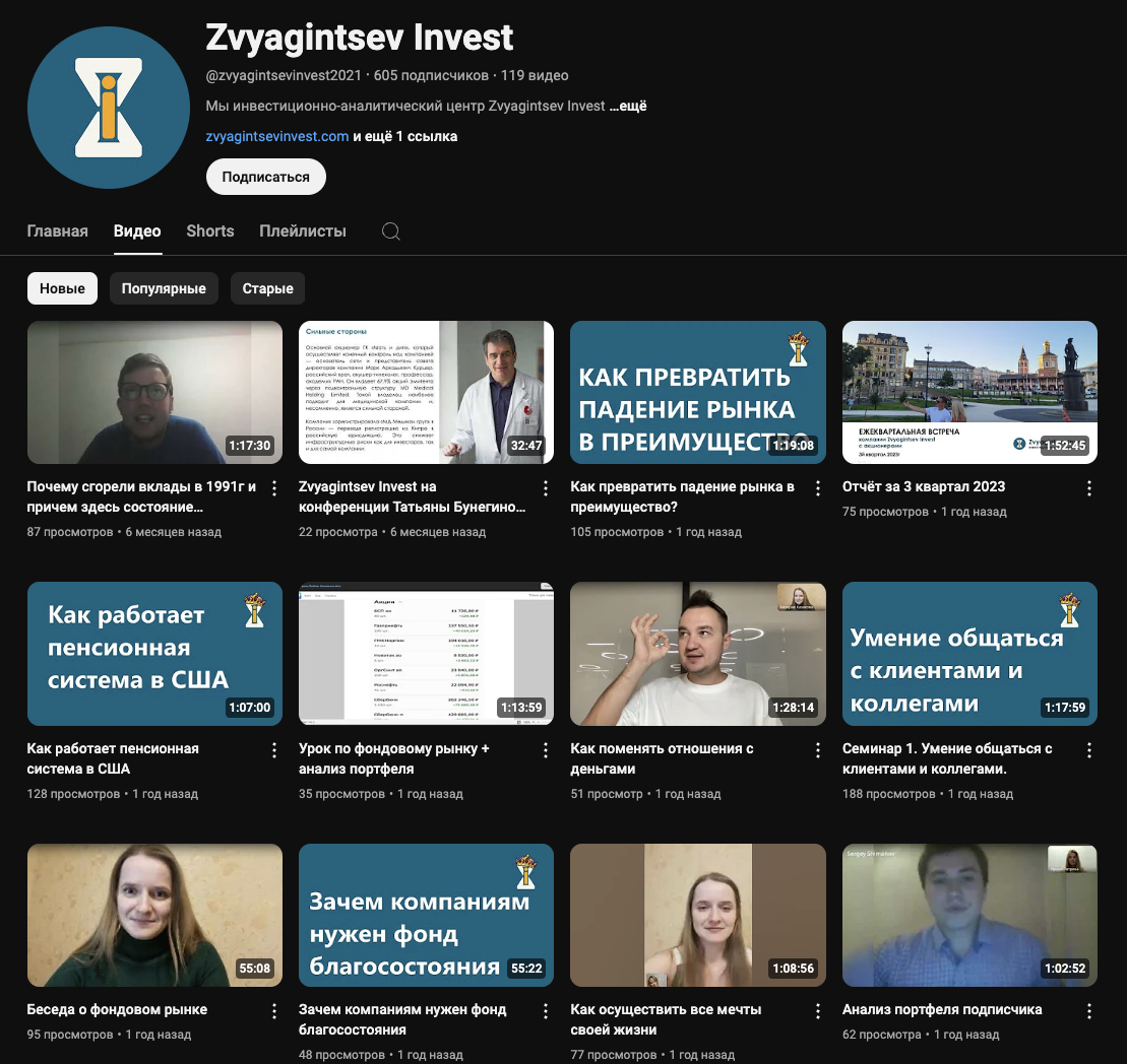 Zvyagintsevinvest Com Zvyagintsevinvest Com