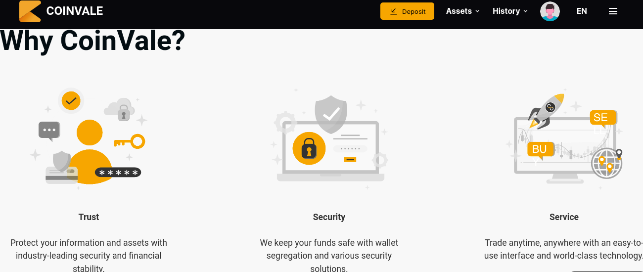 биржа coinvale