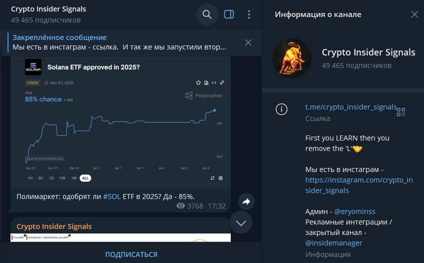 crypto insider signal